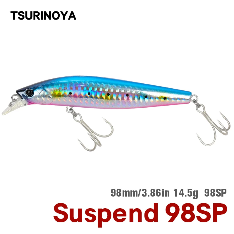 TSURINOYA 98 мм 14 5 г SP Вольфрамовая весовая система подвесной гольян DW86 рыболовная