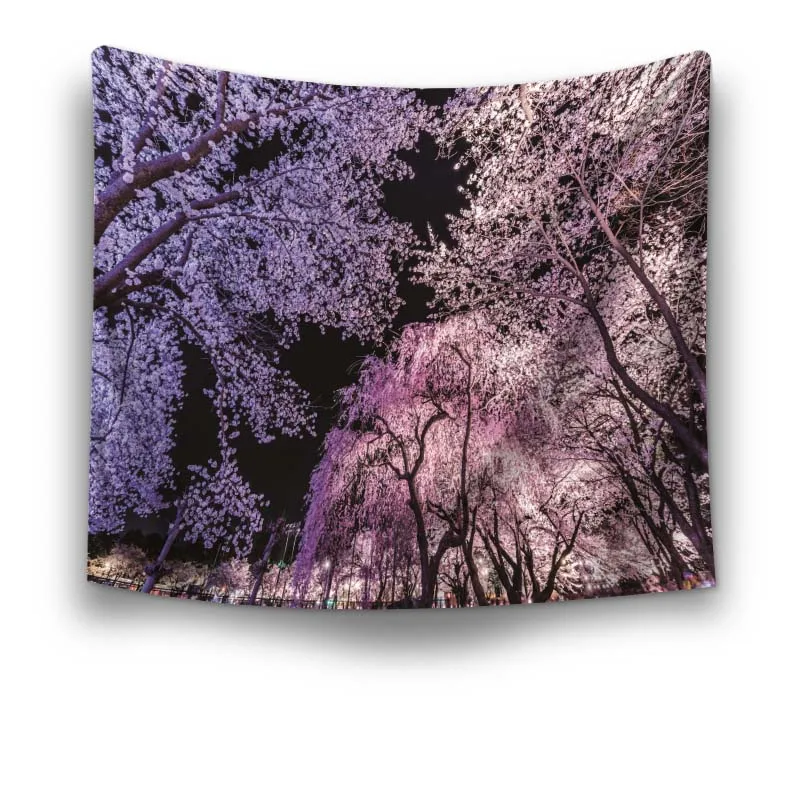 Forest tapestry rectangle wall hanging Sunshine beach towel Yoga mat picnic Polyester printed Colorful tapiz | Дом и сад