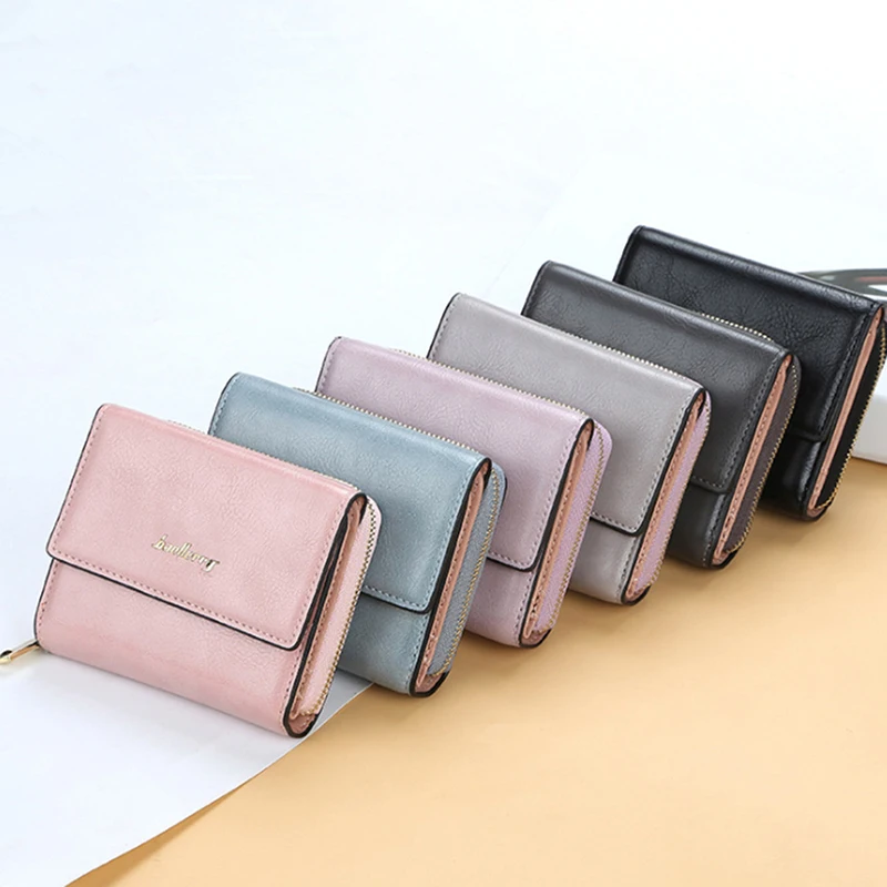 

LKEEP New Lady's Wallet 2019 Luxury Brand Wallet Women Scrub Leather Female Wallets Purse for Coins Carteira Feminina Bolsa