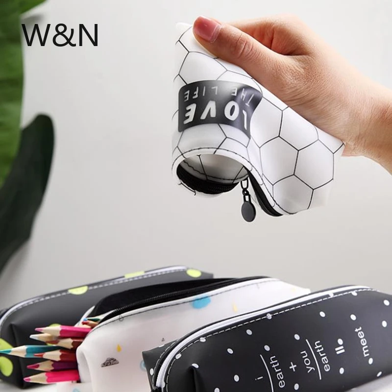 Школьный чехол карандаш из силикагеля для девочек и мальчиков каваи пенал