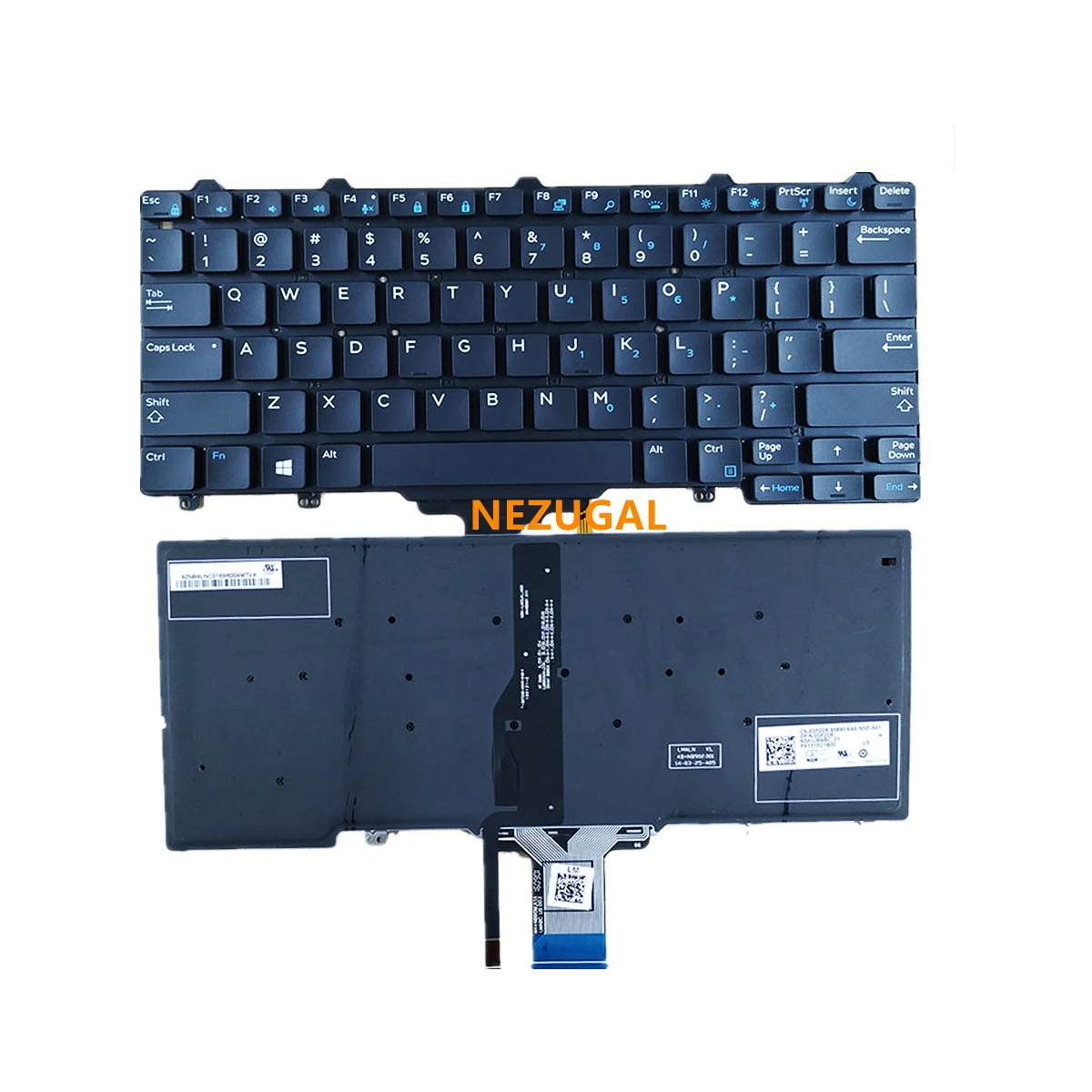 

95% New US laptop keyboard For DELL Latitude 7350 5290 E5250 5270 E7270 E7250 7270 MJ8HY 0MJ8HY 0XCD5M English Backlit Backlight