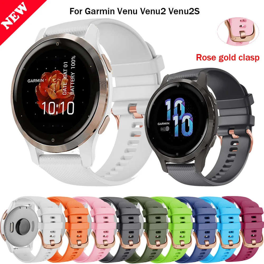

Мягкий силиконовый ремешок для наручных часов, сменный Браслет для Garmin benz 2 предоставитель 2S, 18/20/22 мм