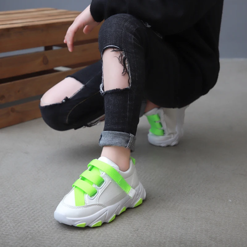 Новинка 2019 года детская повседневная обувь из искусственной кожи на мягкой