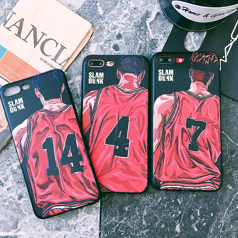 Японский аниме Slam Dunk силиконовый чехол для телефона iPhone 10X XS Max XR 11 Pro MAX 8 7 6 6s Plus Fundas