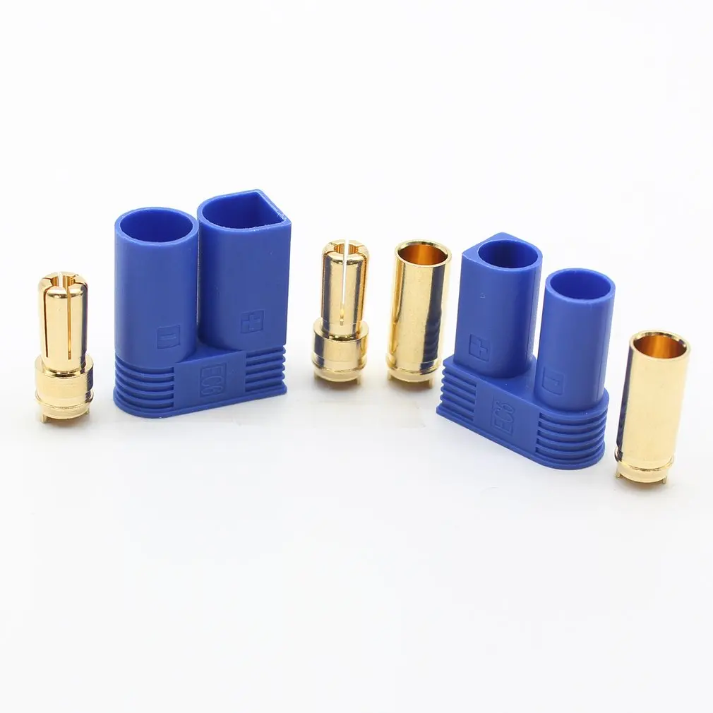 

EC6 10 sets of Aircraft connector plug Male and female banana plug 0ML battery plug connector power connector