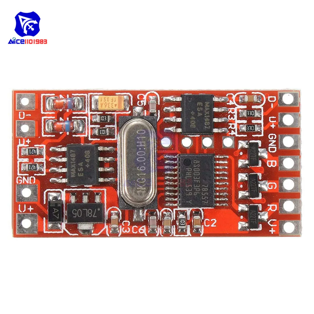 Diymore DC 12 24 в 72 Вт 3 канальный DMX512 кодер декодер плата модуль драйвера