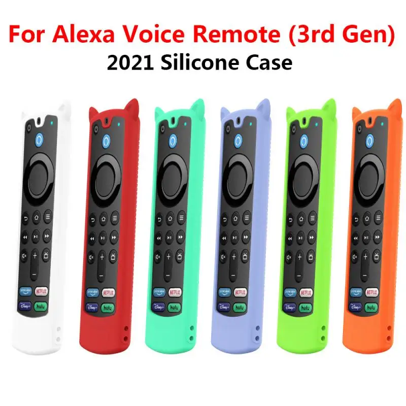 

Силиконовый чехол для пульта дистанционного управления Противоударная защита для пульта дистанционного управления Alexa Voice 3-е поколение 2021 ...