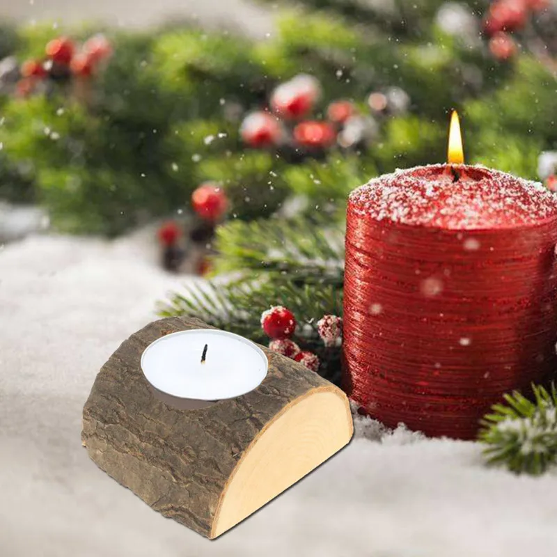 6/12 шт деревянный подсвечник полукруглый домашний стол суккулентный цветочный