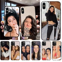 KPUSAGRT Charli and Dixie DAmelio Black TPU Soft Phone Case for iPhone pro MAX Plus 2020 case