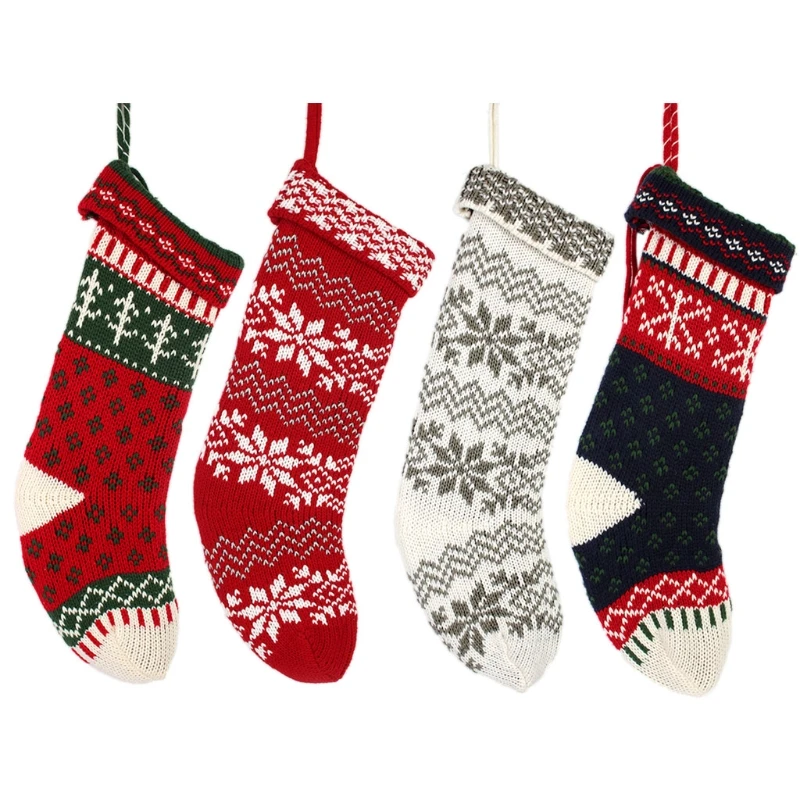 

425F рождественские подвесные украшения, большие размеры, чулки, носки Санта-Клауса для вечерние ринки, праздника, Нового года, Рождества, под...