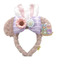 Original Disney Anime Cartoon Duffy Shirley Rabbit Ears Hair Band Easter Day Tire Girl Gift