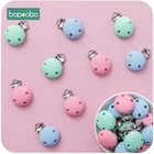 Bopoobo 50 шт. детский Прорезыватель для зубов Силиконовая Круглая клипса Ecofriendly DIY ремесла зажимы для пустышки адаптеры приспособления Силиконовые Прорезыватели