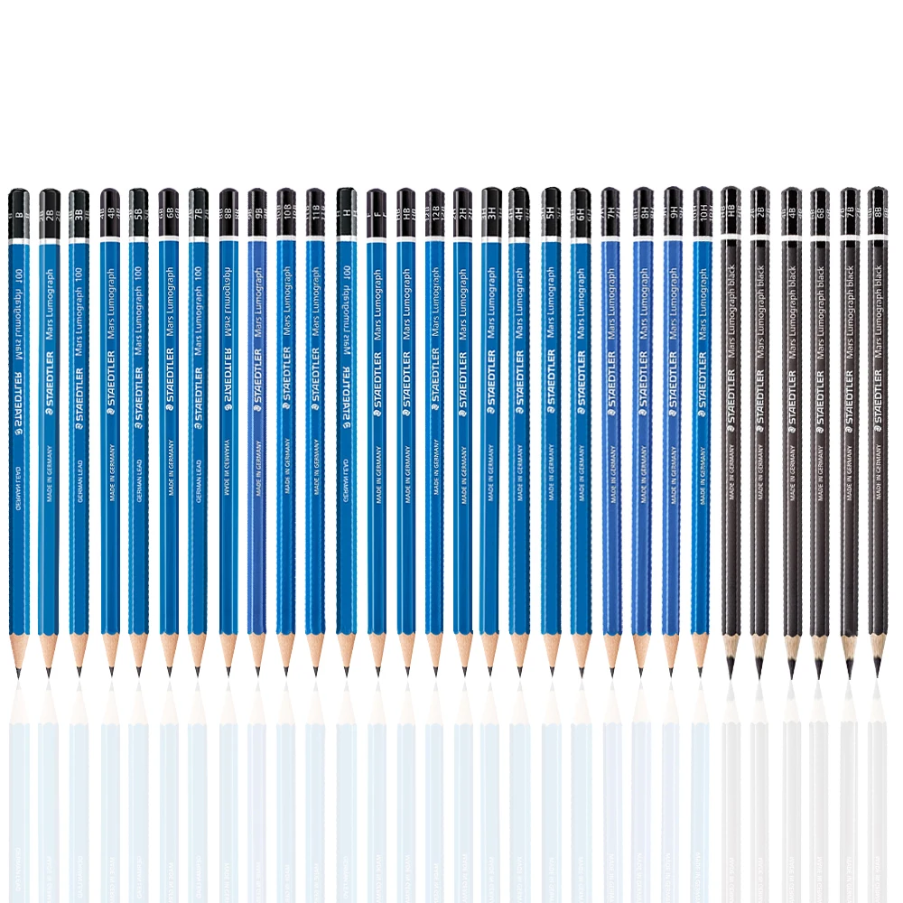 S Assorted Grades100&100b Lumograph 12b-10h Lumograph Black Hb 2b 4b 6b 7b 8b