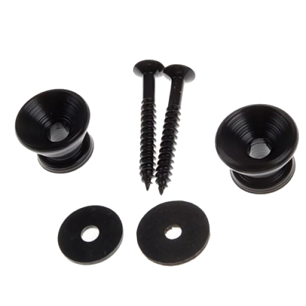 

2pcs Black Strap Lock for Electric Acoustic Guitar Parts