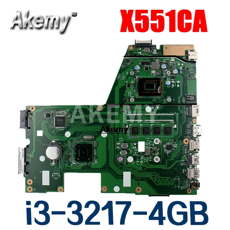 X551CA материнская плата i3 3217 4GB для For Asus D550C F551C F551CA ноутбука Материнская Тест 100%