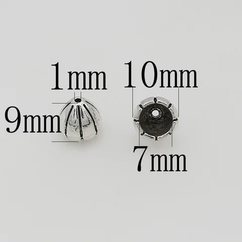 Заключения для бижутерии TOM YANG, 20 шт., цинковый сплав, 10x9 мм