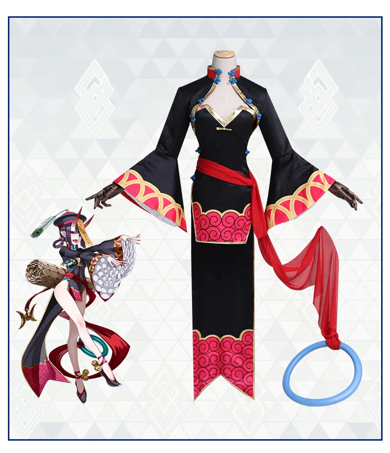 Игры Fate Shuten douji карнавальный костюм судьба Grand женский Чонсам зомби Костюм для
