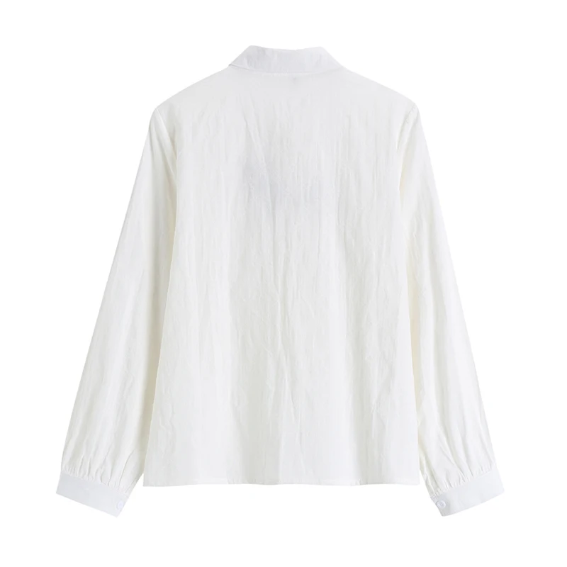 

Women Blouses Shirts Casual Loose Elegant White Blouse Shirts Fashion Lady Long Sleeve Rose Floral Blusas Female