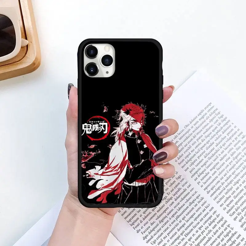 

Hot Japanese Anime Demon Slayer Phone Case for iPhone 11 12 mini pro XS MAX 8 7 6 6S Plus X 5S SE 2020 XR Luxury shell funda