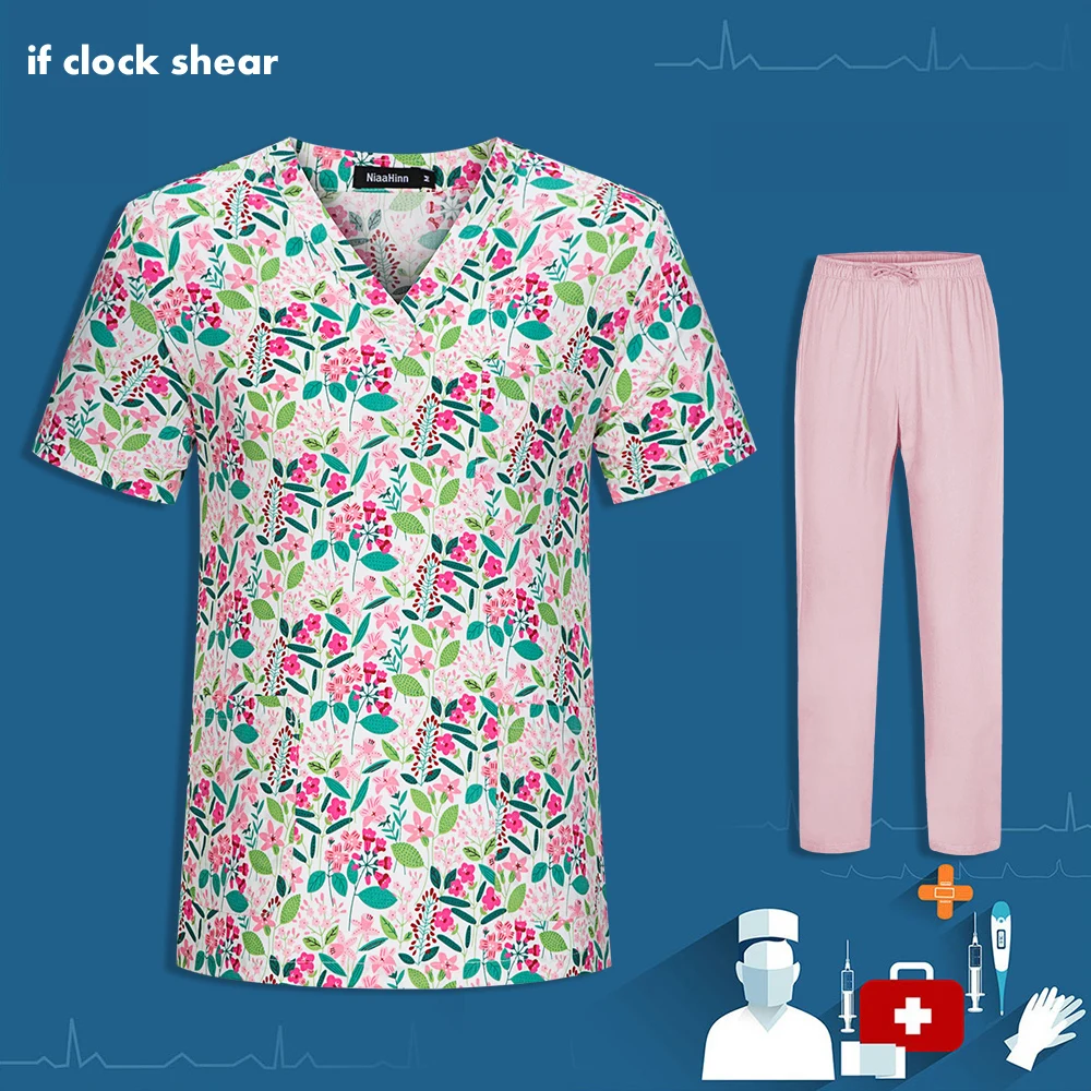 

Beautician Spa Uniform Health Service Hospital Medical Scrub Clothes Dental Clinic Nurse Uniforms Beauty Salon Surgical Tops New