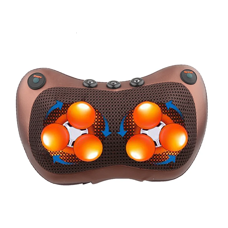 Массажная электрическая подушка с вибрацией разминанием и инфракрасным