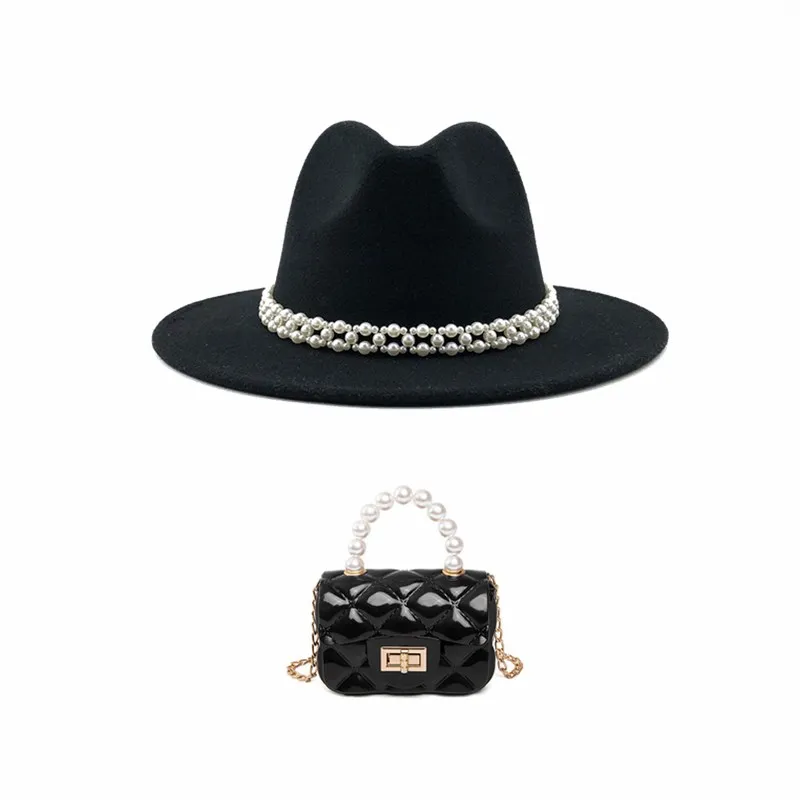 

Женская фетровая шляпа Федора с широкими полями, ковбойская шляпа, двусторонняя шерстяная шляпа джазового цвета, оптовая продажа