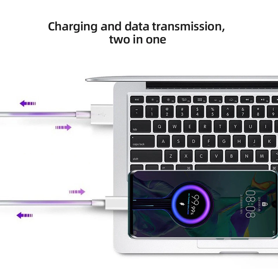 

EOENKK 6A USB Type-C charger is suitable for Xiaomi Huawei ultra fast charging Mate40 P40 Pro 66W fast charging cable