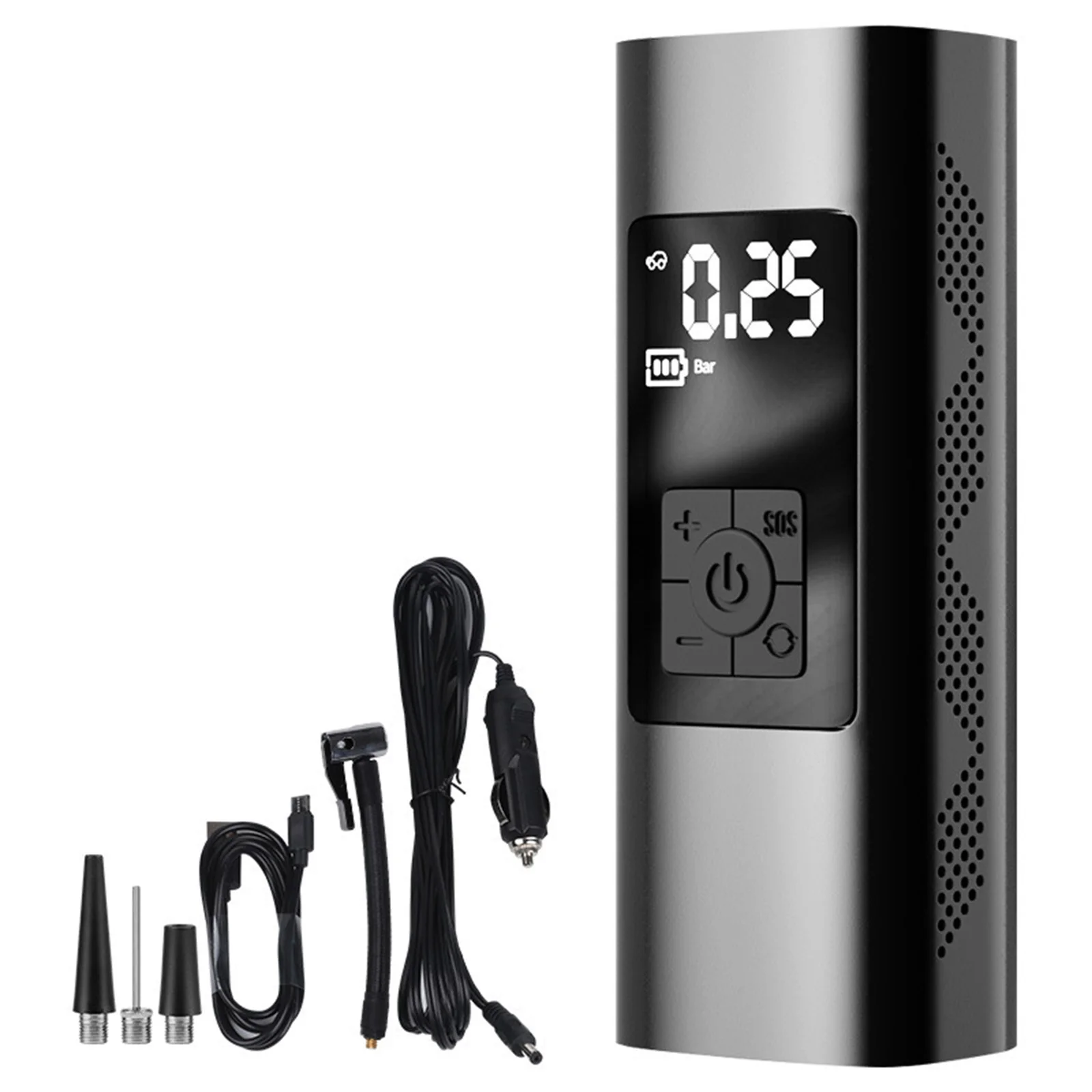 

130psi Multi-Function Car Inflator Pump Wireless Smart LED Display Tire Pump Power Bank For Cars Bicycles Balls