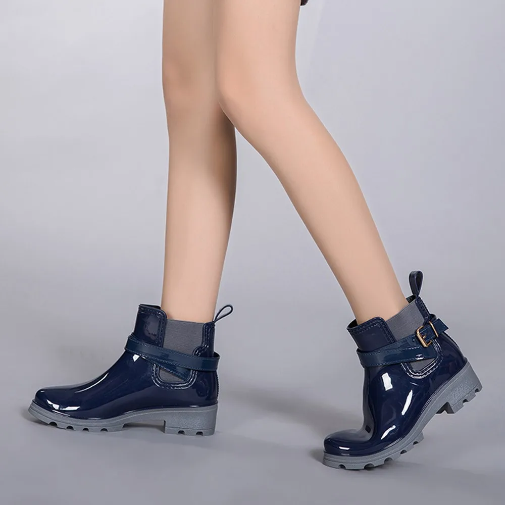 Ботинки нескользящие короткие ботинки Цвет Черный эластичные черные ботиночки из лакированной кожи