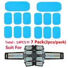 Adesivos em гель для брюшной полости ems adesivos abs para estimulador Hip muscular e massageador acessrios de subsisiao 14 peas