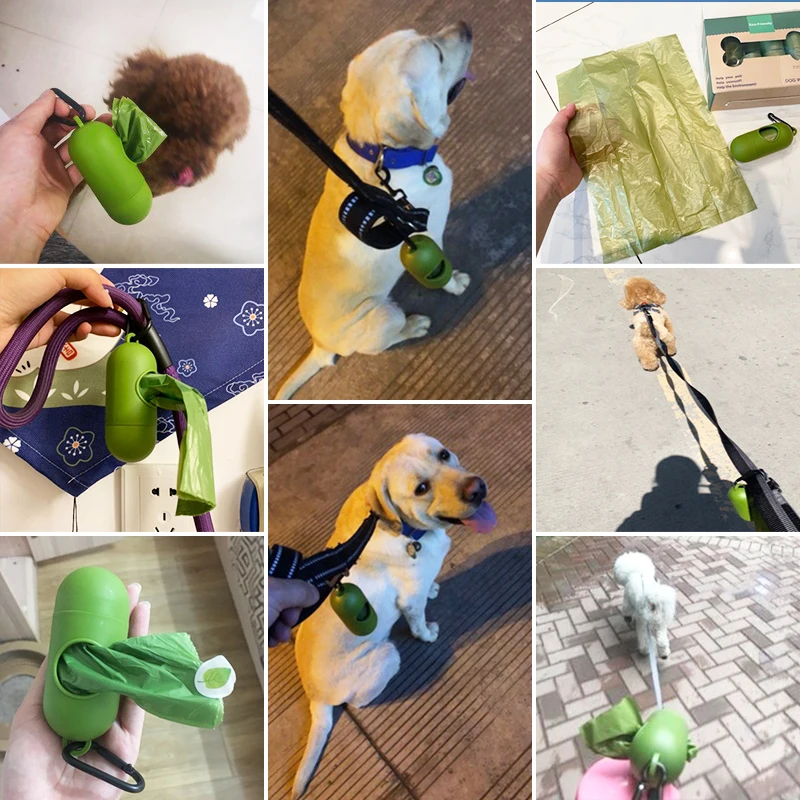 

Biodegradable Dog Poop Bags Eco-Friendly Tasteless Pet Waste Bags Dispenser Outdoor Carrier Pet Poop Bags Dog Walking Supplies