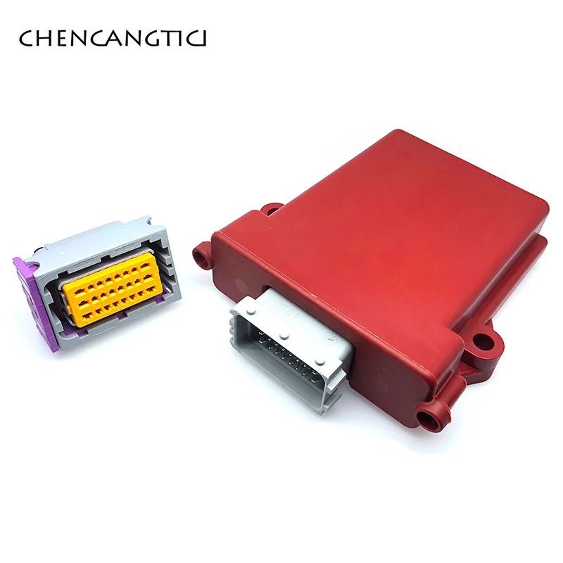 1 Набор 24 Pin Way Авто Пластиковый Ecu Pcb корпус с Fci Мужской и Женский Разъем