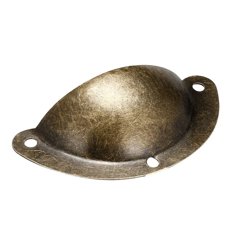 40 мм отверстия центры Винтажный стиль чашки корпус ящика тянуть ручки бронзовый