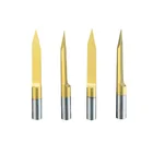 Фрезы для гравировки печатных плат, титановые, V-образные, 3,175, 18, 10 шт.