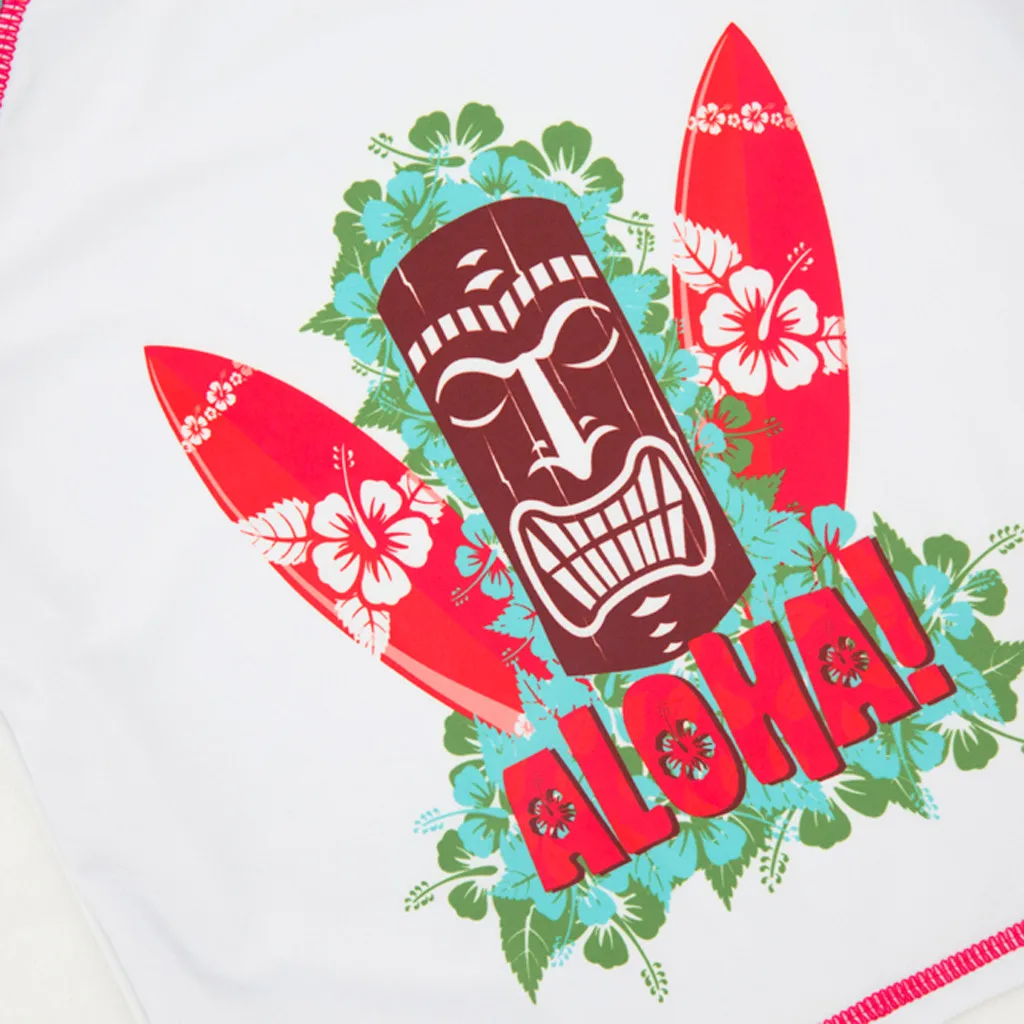 Летние топы с цветочным рисунком + шорты детская одежда для купания детский