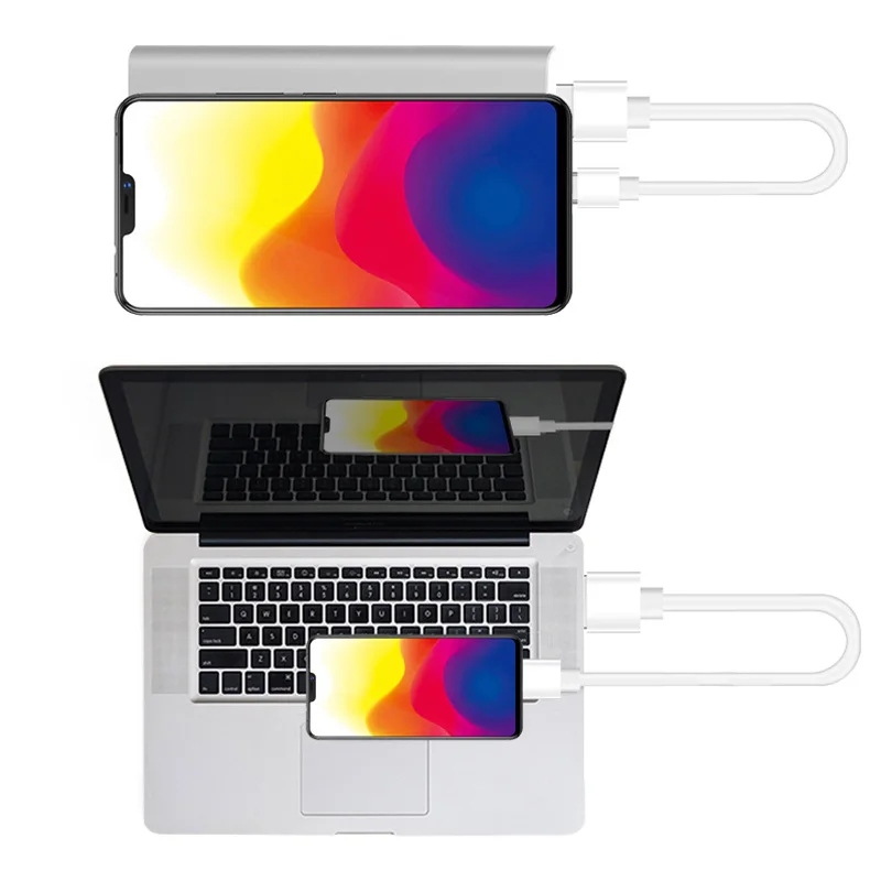 6 шт. короткий кабель 25 см Белый Micro USB Type C провод зарядный Шнур для Iphone Android 2A
