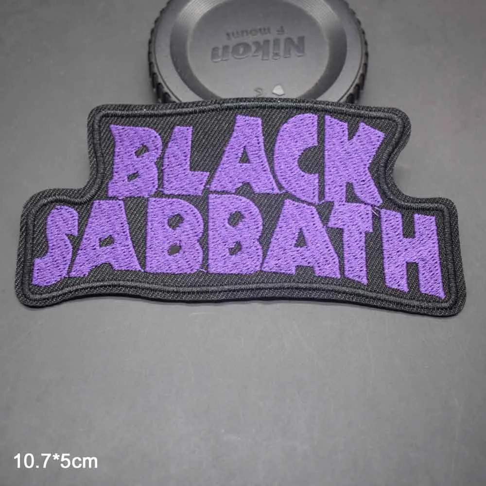 Rock Purple Words Red Yellow Iron On Embroided Clothes Patches For Man Coat Clothing |