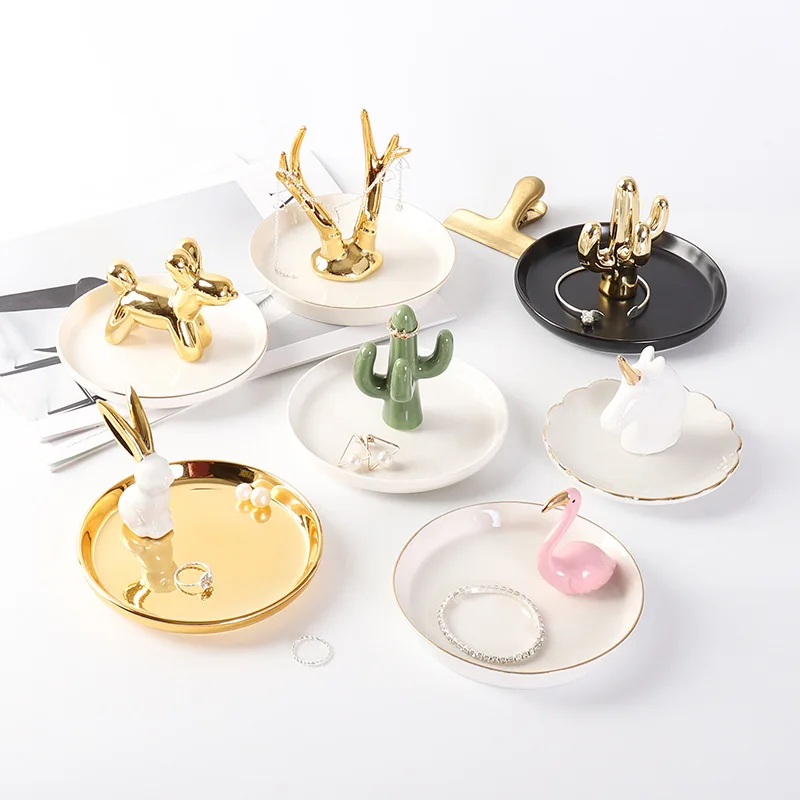 

animal Jewelry tray decoration home desk decoration home decor modern kawaii accessories rustic wedding decor gift horn tray