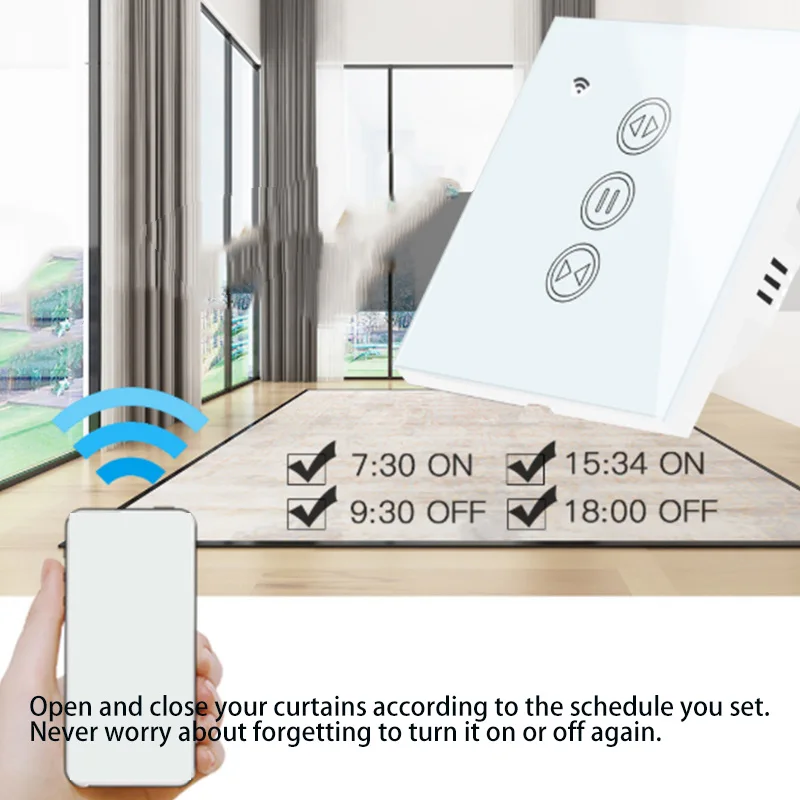 2 шт. Шторы переключатель Wi-Fi Smart 2Nd поколения в соответствии с европейскими