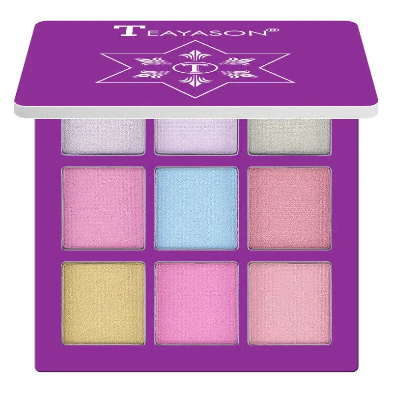 10 цветов мерцающие блестящие тени для век Палитра матовая пудра Макияж пигментов