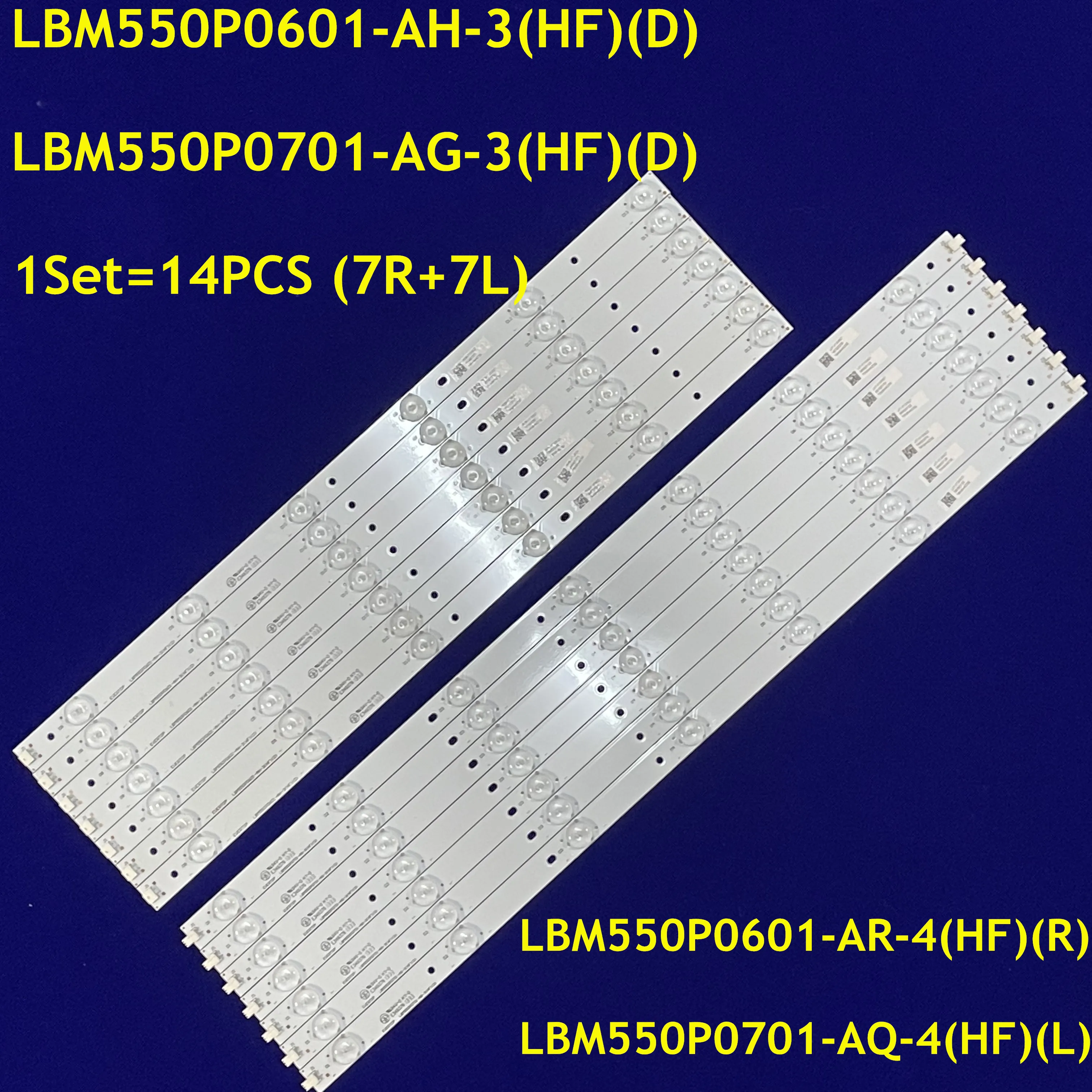 Светодиодная лента, 14 шт, 6 + 7 лампочек, фонарь (HF)(0), фонарь (HF)(0) для 55PFK5109 LD55U3100 55PFS5709 55PFT6109/12 55PDL660