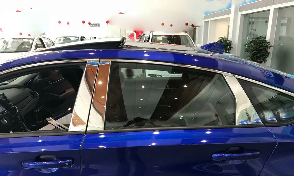 

For Honda Accord 2018 2019 2020 Stainless Door Window Center Pillar Cover Trim