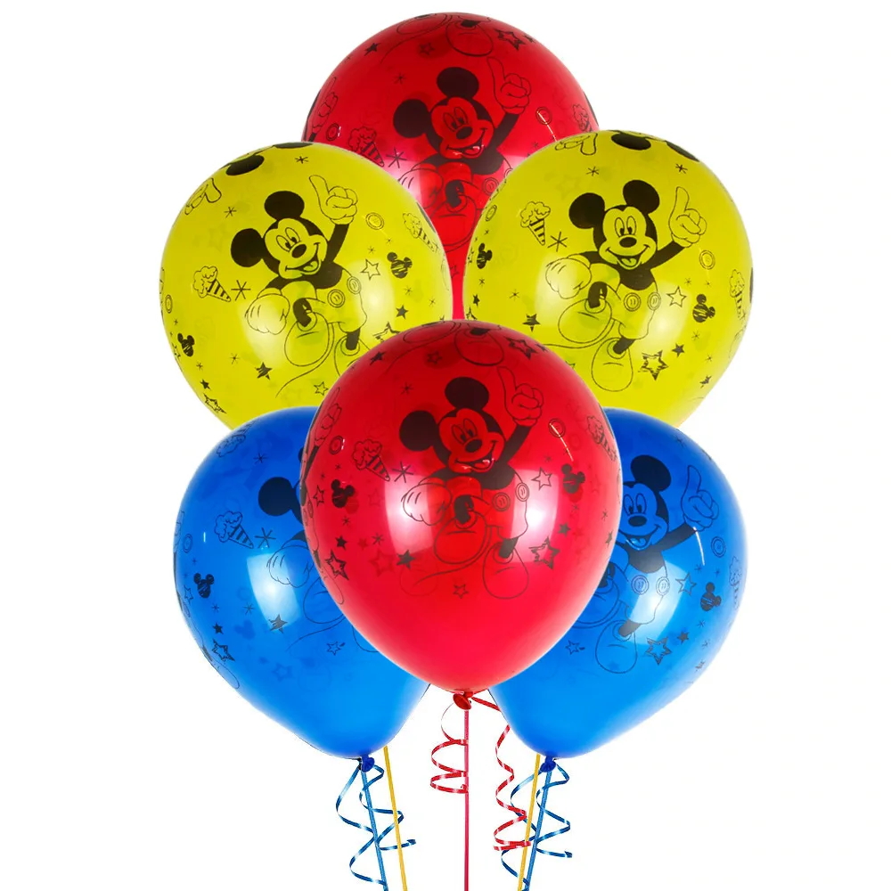 mickey mouse party supplies birthday decoration paper napkins plate cup tablecloth straw topper boys baby shower free global shipping
