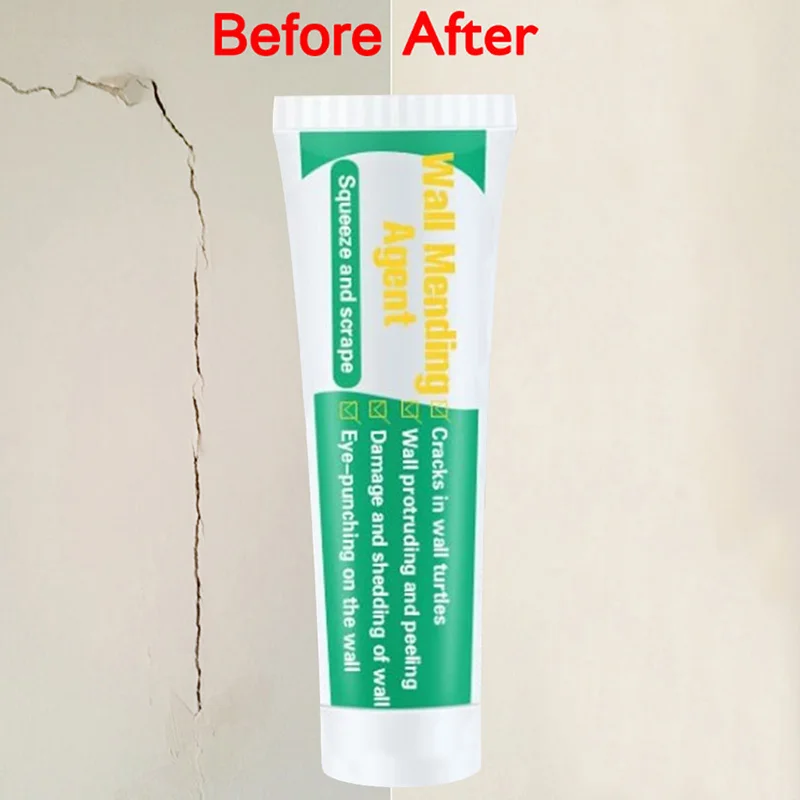 

Wall Mending Agent Repair Cream Crack Nail Repairing Quick Drying for Home Kitchen OW