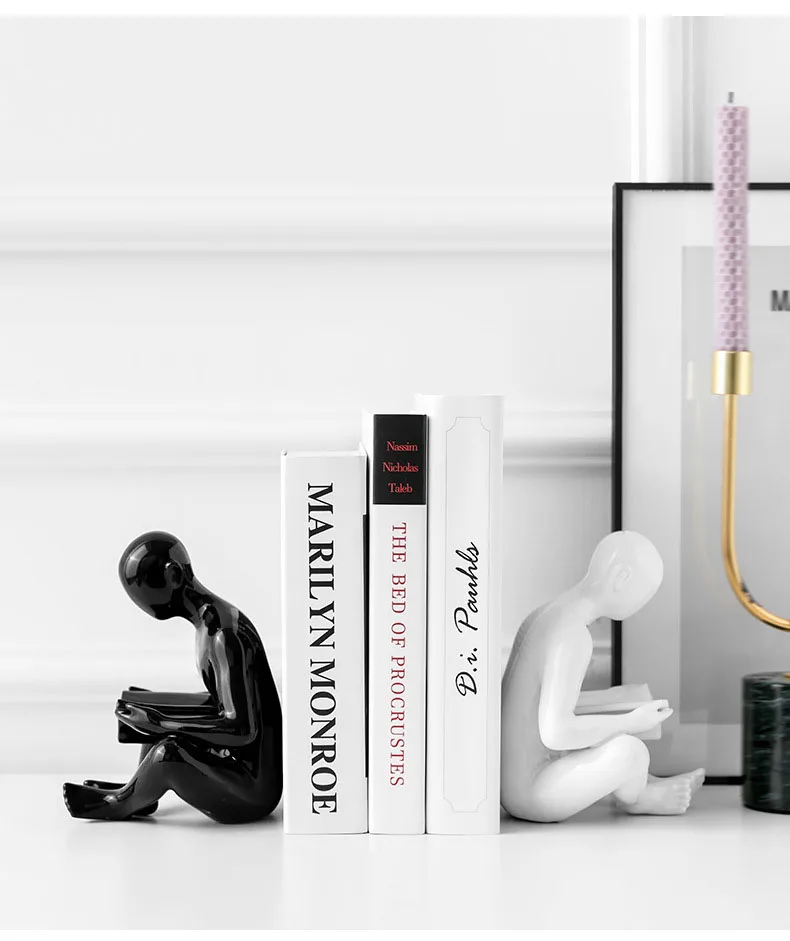 Керамический креативный книжный стол украшение книжная Статуэтка миниатюрные украшения креативные ремесла украшение для дома