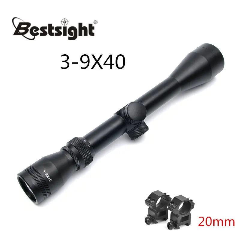 3-9X40 20mm 4X32 мм 3-9X40 мм прицел оптический прицел Снайпер олень охотничьи прицелы прицел с 11 мм или 20 мм рейку - Цвет: 3-9X40 20mm