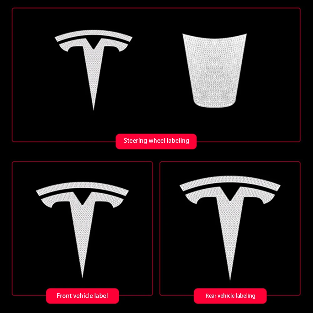 Наклейка на переднее и заднее рулевое колесо Tesla model3yxs|Наклейки автомобиль| |
