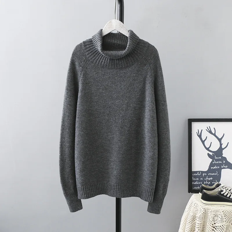 Повседневные женские свитера размера плюс Осень-зима 2019 Модные свободные