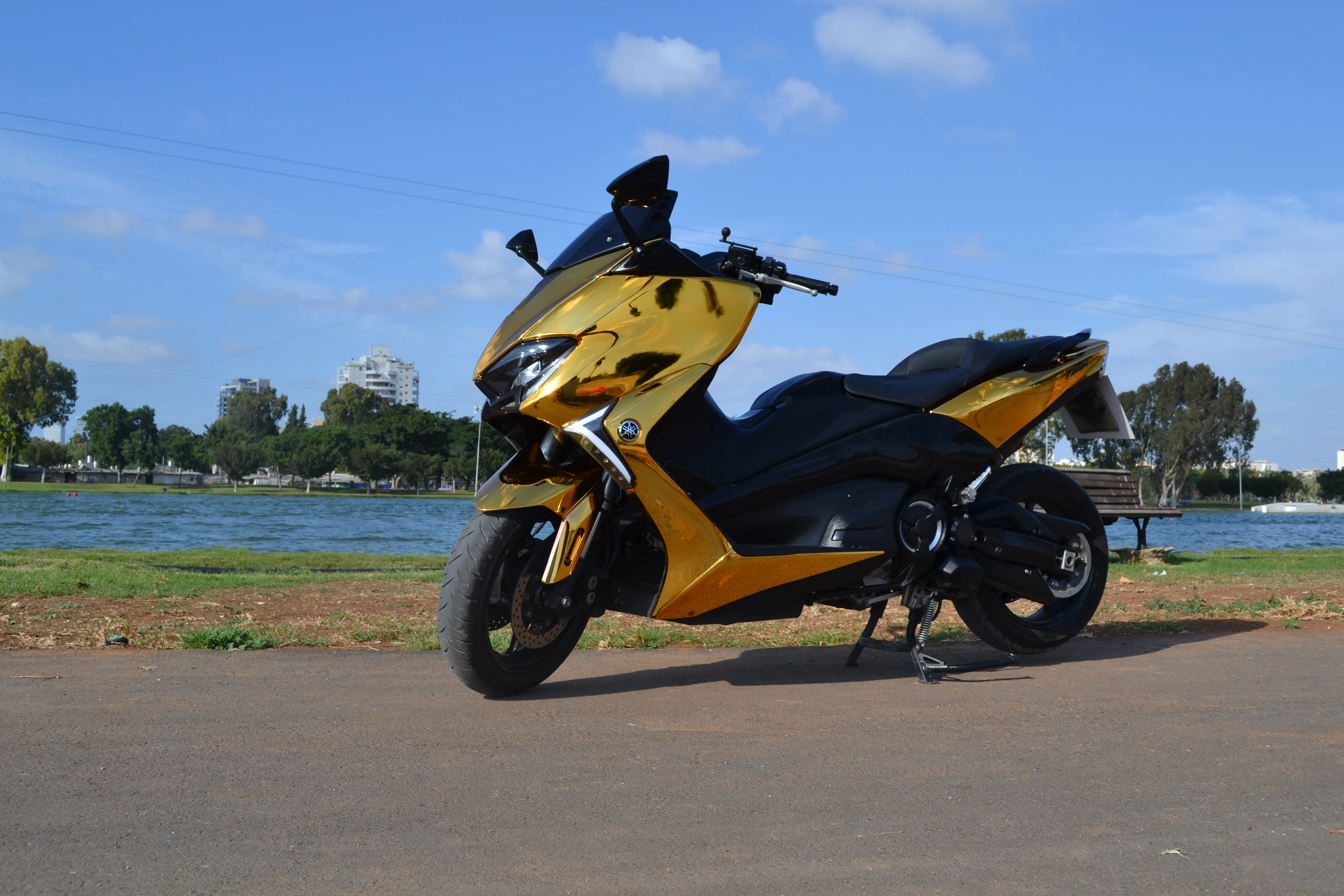 Комплект хромированных обтекателей для мотоцикла из АБС пластика Yamaha TMAX 530 2017 2019 T