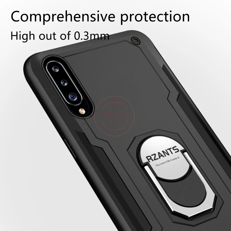 

Rzants For Samsung Galaxy A30s A20s A50s A50 Case [King Ring] Shockproof Hybrid Armor Man Hard Phone Casing